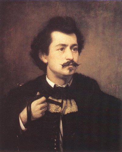 Auto-retrato. de Viktor Madarász